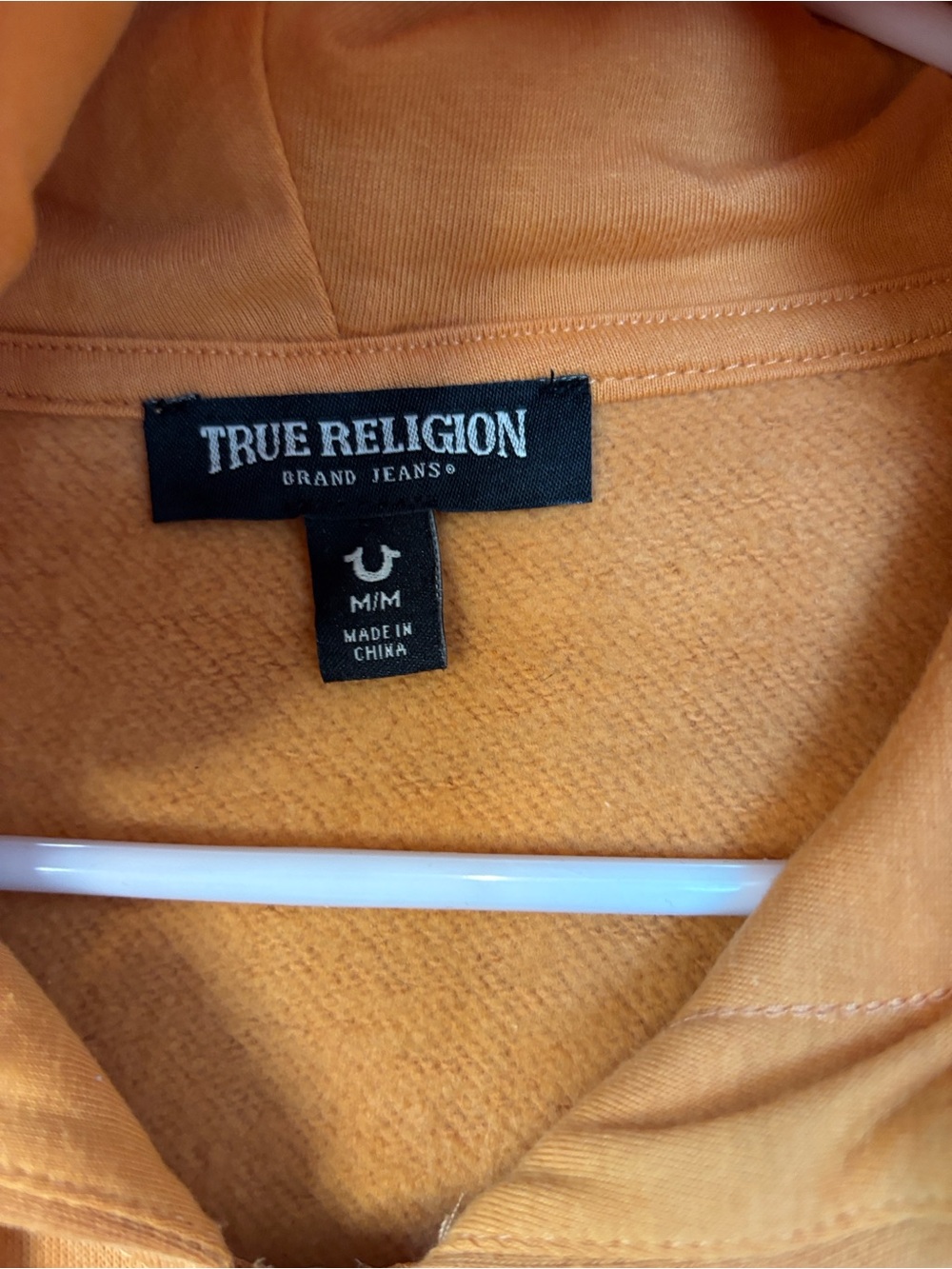 True Religion Orange Graphic World Tour Hoodie -539sku - Picture 5 of 7